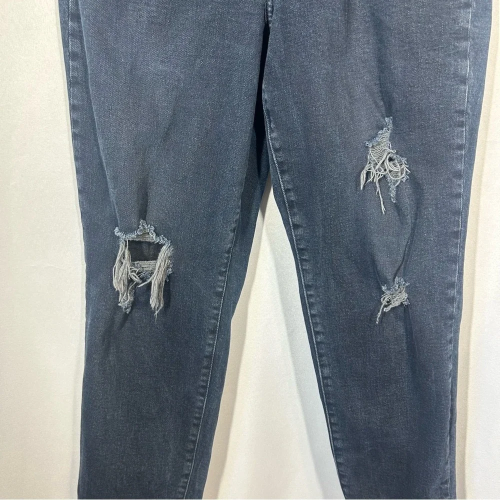 Old Navy | High Rise O.G. Straight Dark Wash Distressed Jeans Women’s Size 6 - Picture 5 of 13